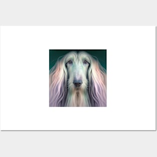 A Fractal Design of An Afghan Hound Posters and Art